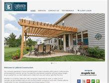 Tablet Screenshot of labonteconstructionllc.com